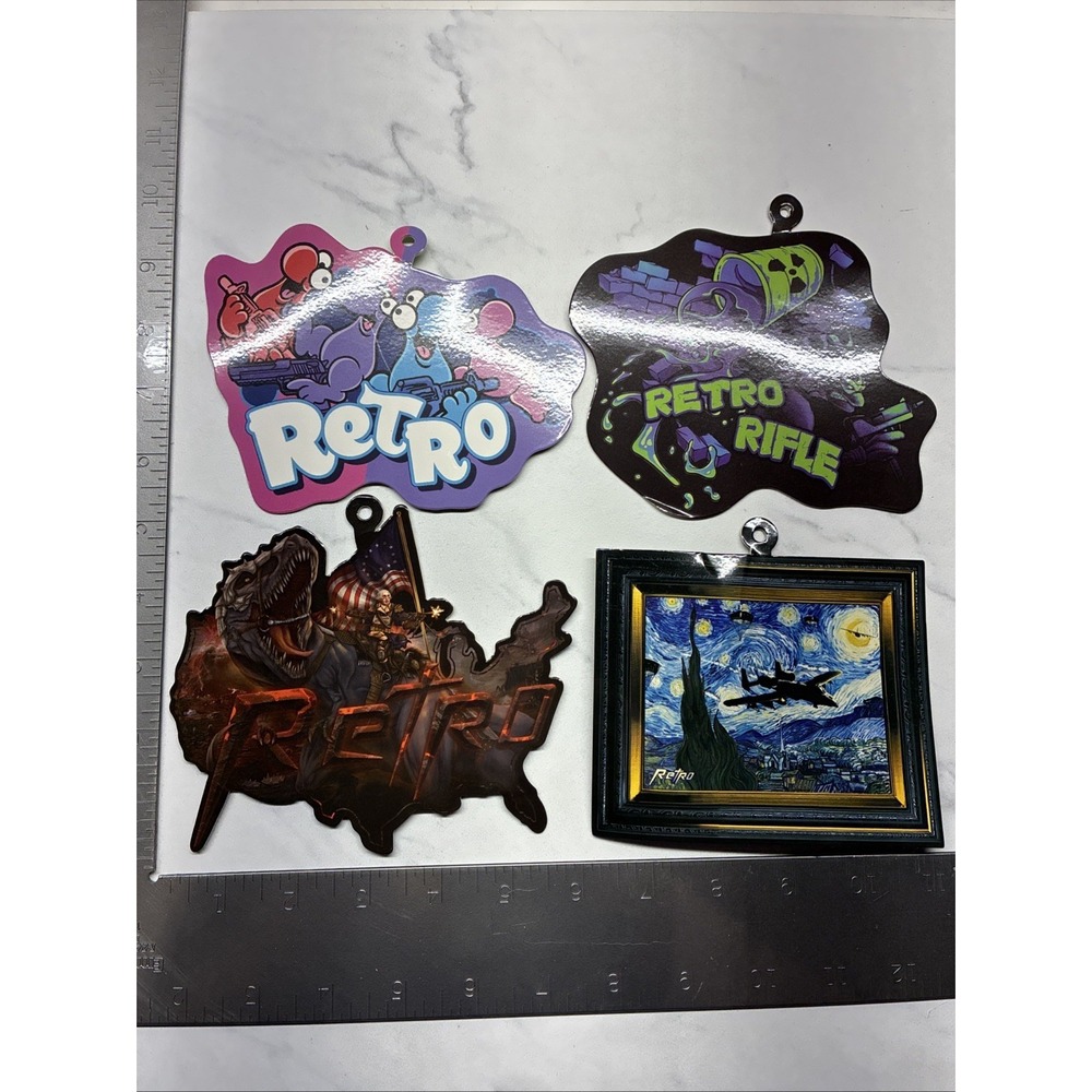 Retro Rifle Sticker Lot 4